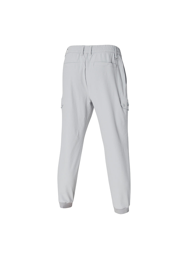 Breathable Seersucker Stretch Cargo Jogger Pants for Men - Comfortable Casual Workout & Outdoor Travel Pants