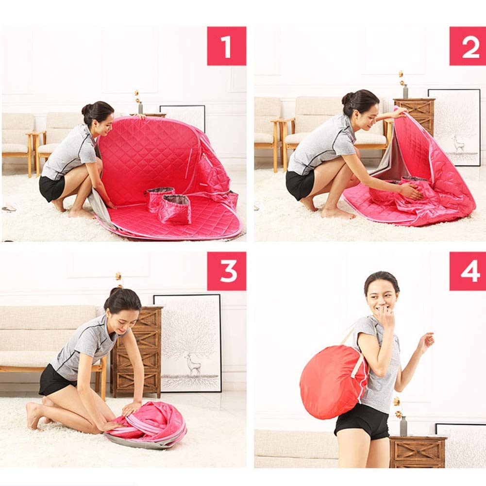 Portable Steam Sauna Tent for Weight Loss & Skin Care - Full Body Sauna Cabin with Face Steamer, Home Spa Therapy for Relaxation & Detox (Silver) - Perfect for Home Use, Gym Recovery & Beauty Treatments