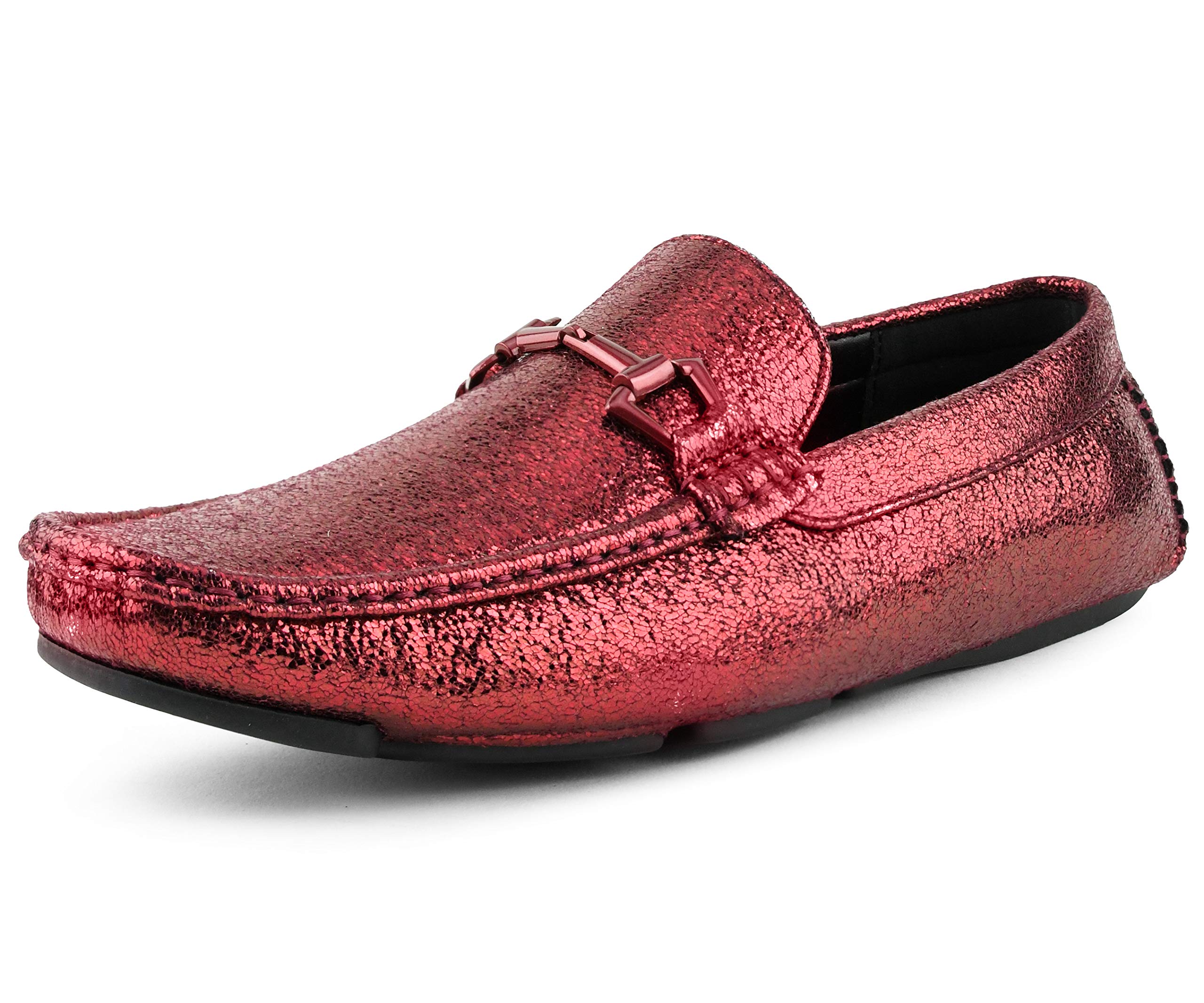 Amali Regan Men's Slip-On Loafers – Breathable Perforated Moccasin Slippers for Casual Wear & Driving – Comfortable Men's Shoes for Home, Office & Travel