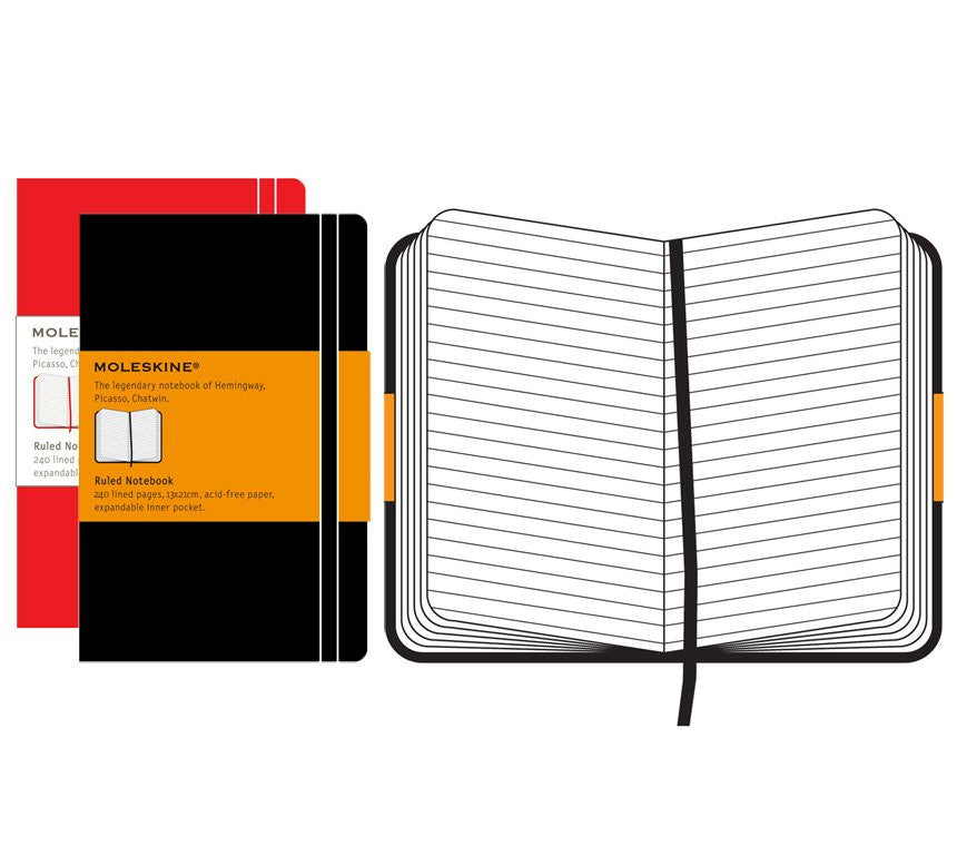 Moleskine Classic Ruled Notebook - Black Hardcover Journal for Writing, Notes & Sketching | Perfect for Students, Professionals & Travelers