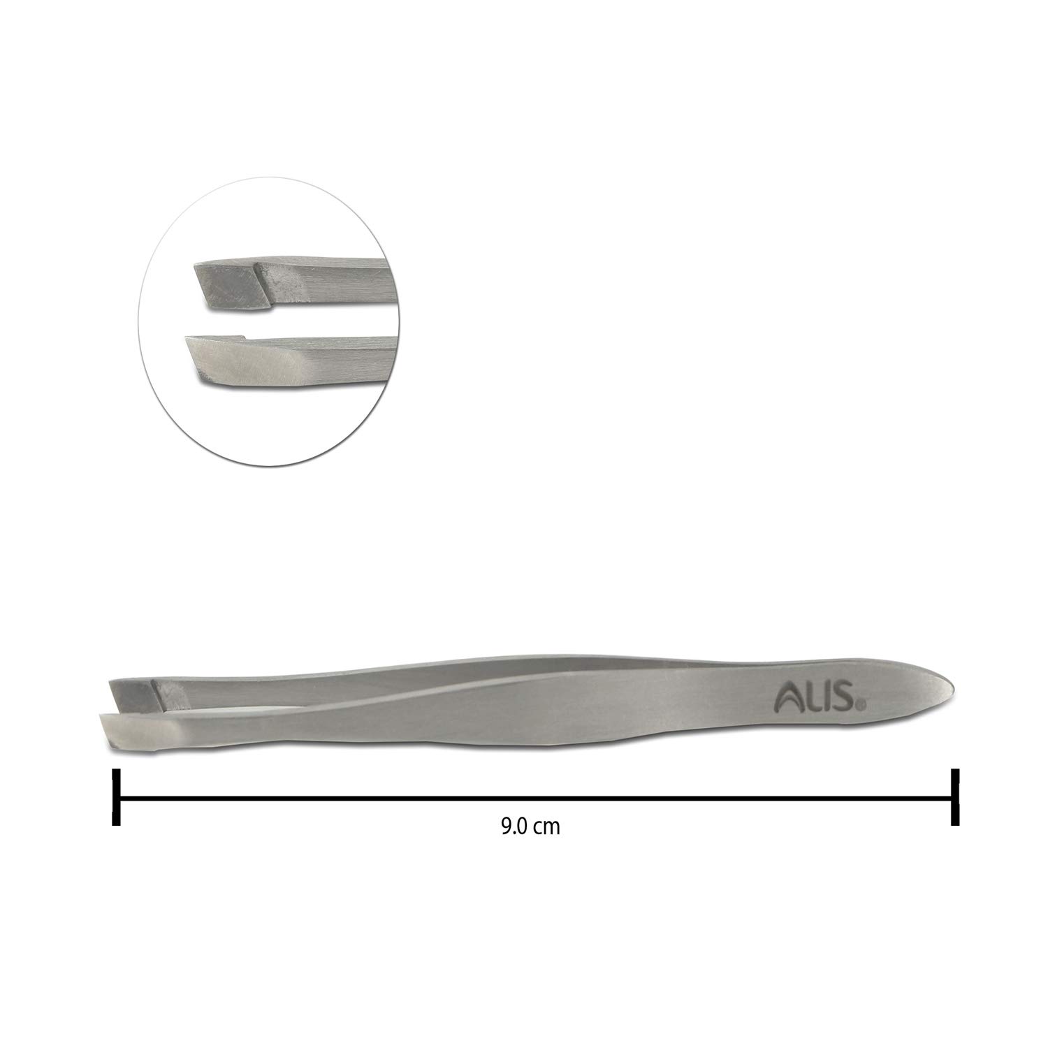 Precision Slant Tip Tweezer & Scissor Set for Moustache, Beard, Eyebrow & Nose Hair Trimming - Perfect for Upper Lip & Eyebrow Grooming at Home or Salon