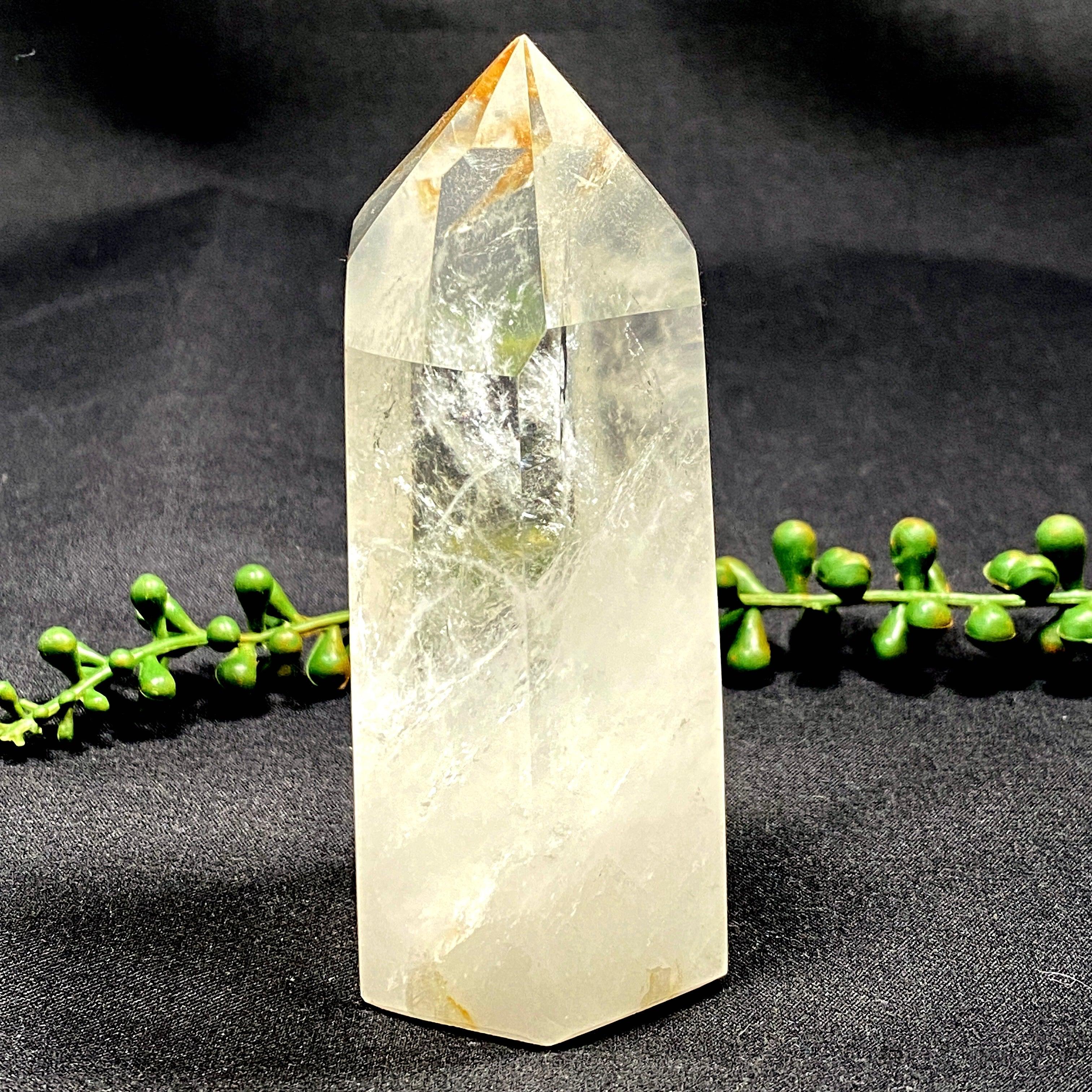 Natural Clear Quartz Point CLQP01 - Healing Crystal for Meditation, Energy Cleansing & Home Decor
