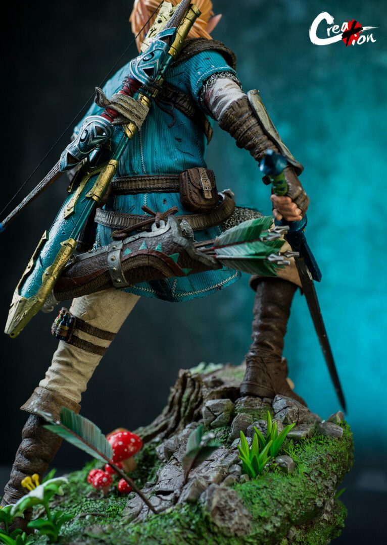 Creation Studio Link The Legend of Zelda Link Action Figure - Collectible Video Game Character Statue for Nintendo Fans | Perfect for Display, Gaming Room Decor, and Gift for Zelda Lovers