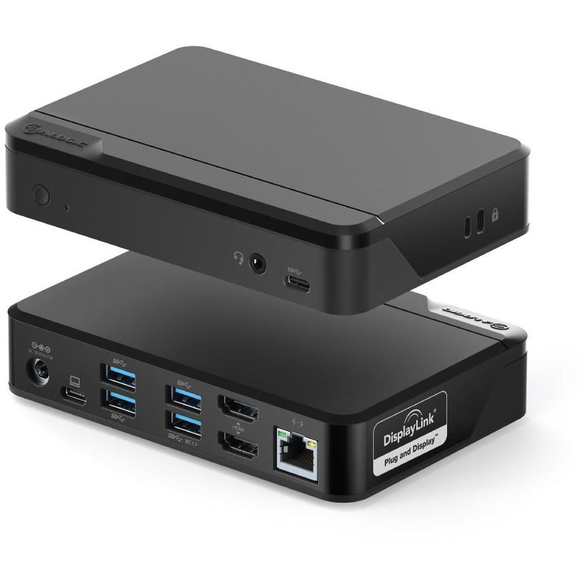 ALOGIC Universal Twin HD Docking Station - Dual Monitor USB-C Hub with 4K HDMI, Ethernet, USB Ports for MacBook Pro/Air, Windows Laptops - Perfect for Home Office & Remote Work Setup