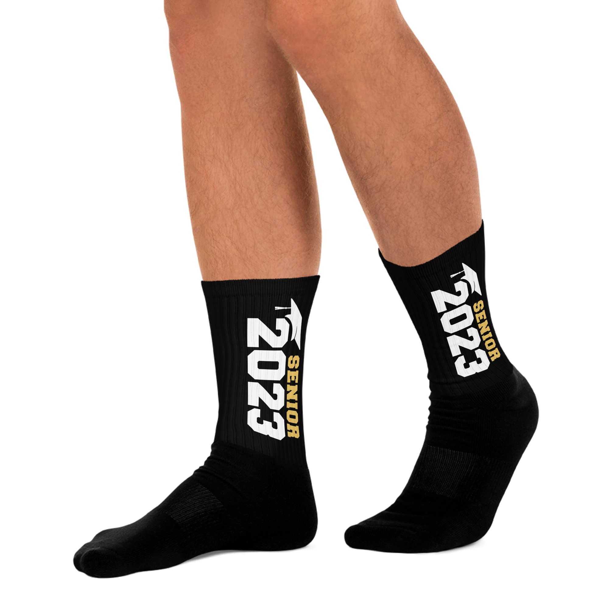 2023 Graduation Socks for Men & Women - Senior Year Celebration Gifts - Comfortable Cotton Crew Socks for High School & College Graduates - Perfect for Graduation Parties, Yearbook Signings & Alumni Events
