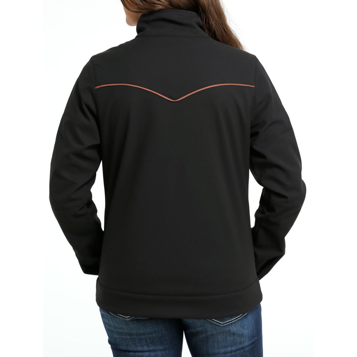 Cinch Women's Western Bonded Jacket - Black, Size M | Stylish Cowgirl Outerwear for Rodeo, Country Music Festivals & Everyday Wear