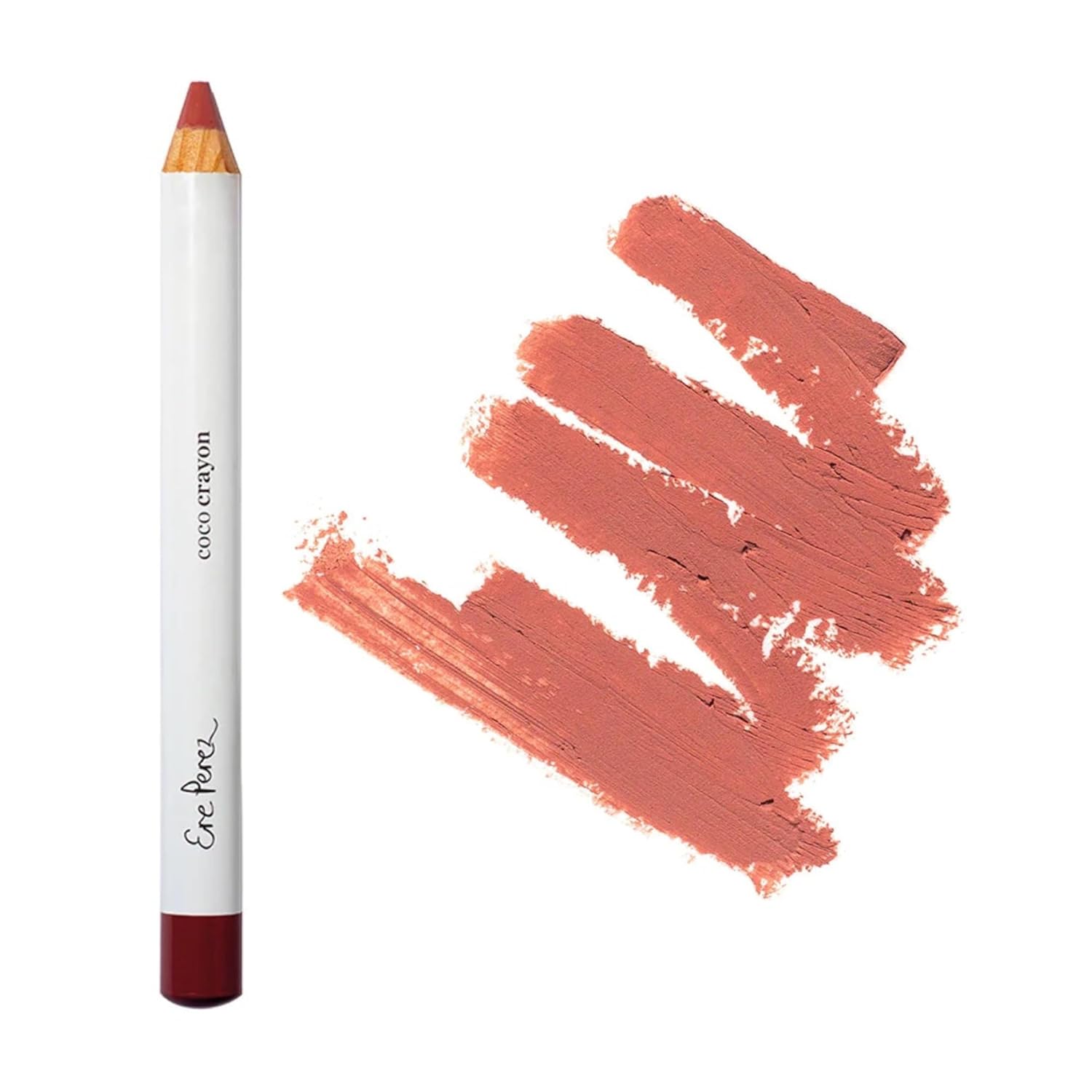 Ere Perez Coco Crayon Rebel - Vegan Lip & Cheek Tint for Natural Makeup Look | Perfect for Everyday Wear & Special Occasions