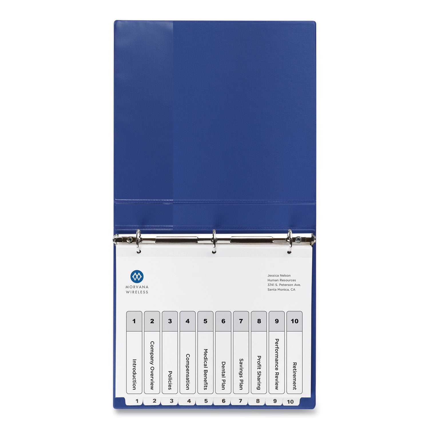Avery Customizable Table of Contents Dividers - 10 Tab Index Tabs (1-10), 11 x 8.5 Inches, White, 6 Sets - Perfect for Office Organization, School Binders & Document Filing
