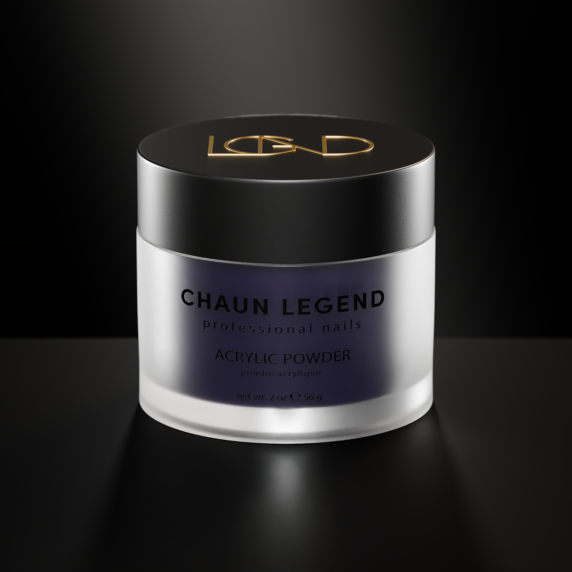 Chaun Legend Acrylic Nail Powder 2oz - 178 Blueberry Bliss - Professional Nail Art Supplies for Salon & Home Manicure