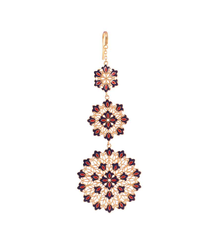 Bunched for Life Maang Tikka - Traditional Indian Hair Jewelry for Weddings & Festivals | Elegant Bridal Accessory for Special Occasions