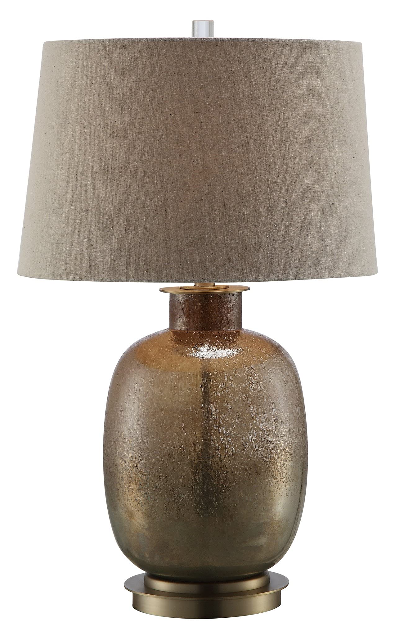 Crestview Collection CVABS1474 Charlotte Table Lamp - Brown Finish, Modern Lighting for Living Room, Bedroom & Office Decor
