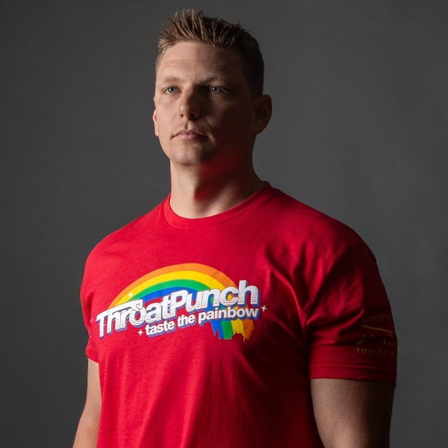 Taste The Painbow T-Shirt - Red | Funny Graphic Tee for Men & Women | Perfect for Parties, Gifts & Casual Wear