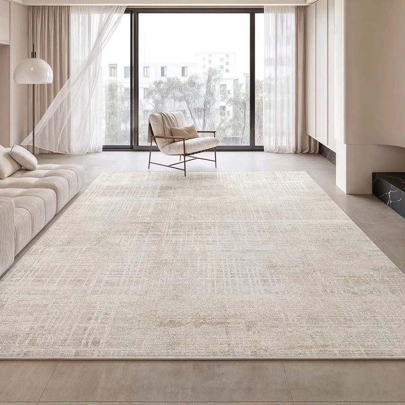 Karsyn LuxeGuard Velvet Minimalist Waterproof Area Rug - Soft Non-Slip Floor Mat for Living Room, Bedroom & Office - Easy to Clean Indoor Decor Rug