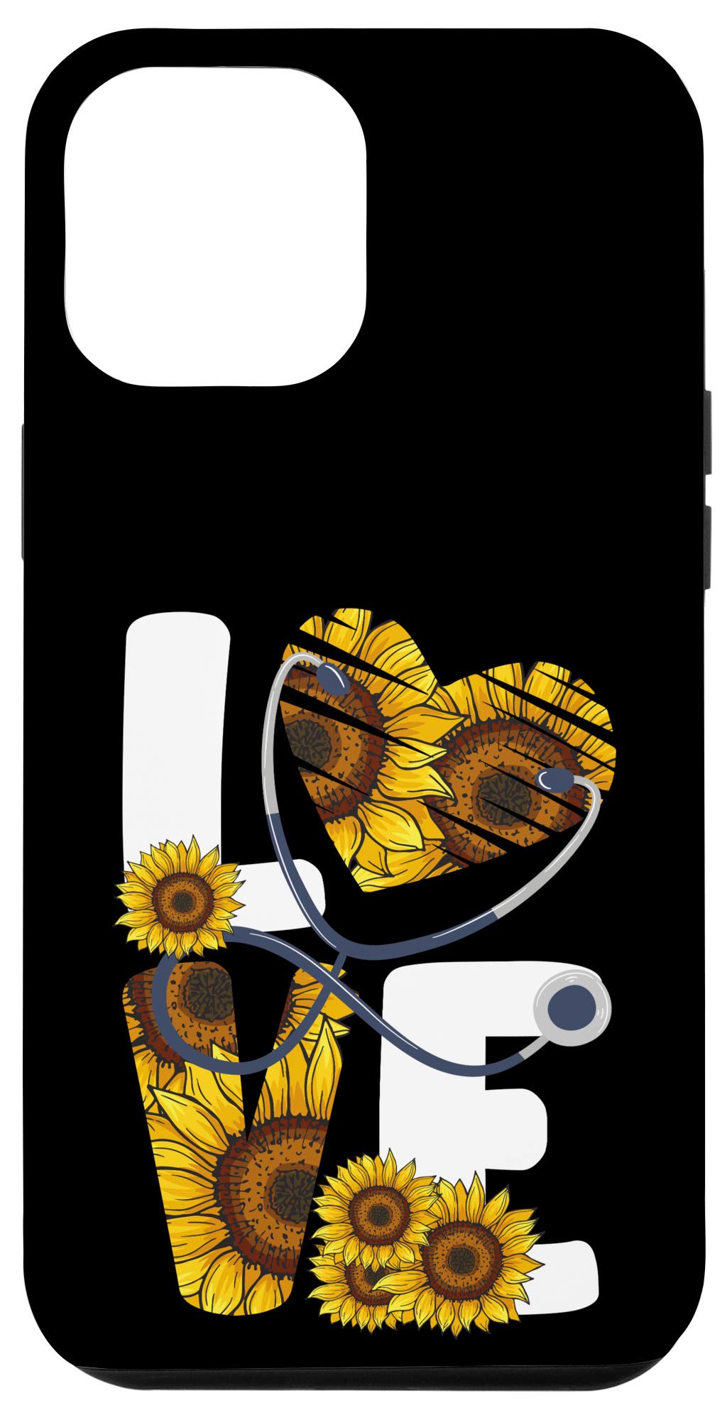 iPhone 12 Pro Max Case - Sunflower Leopard Print Design for Nurses & Medical Professionals | Perfect Gift for Healthcare Workers & Nursing Students
