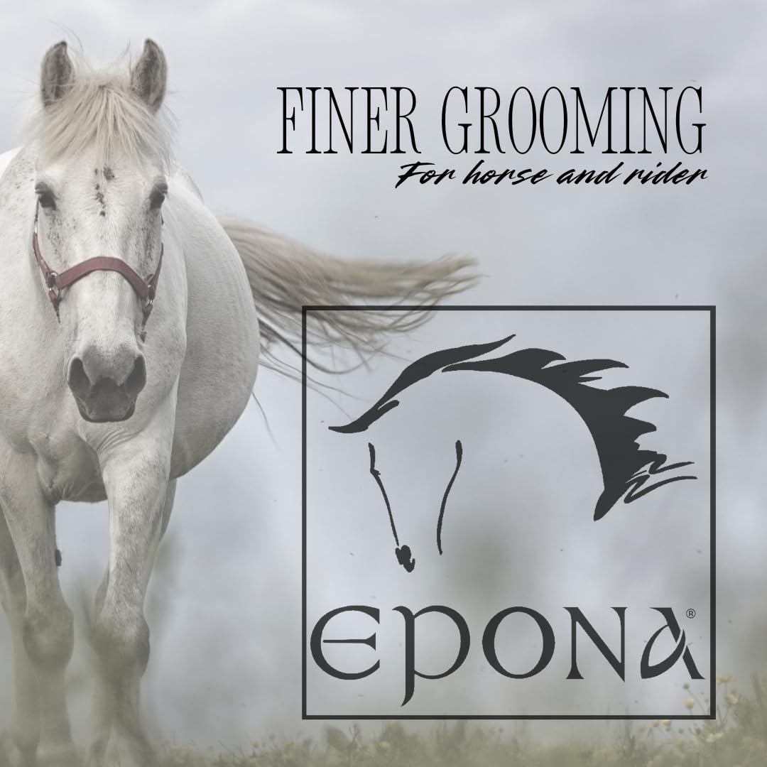 Epona Shed Flower Horse Grooming Tool - Effective Deshedding Brush for Horses & Ponies - Perfect for Stable, Ranch & Show Grooming