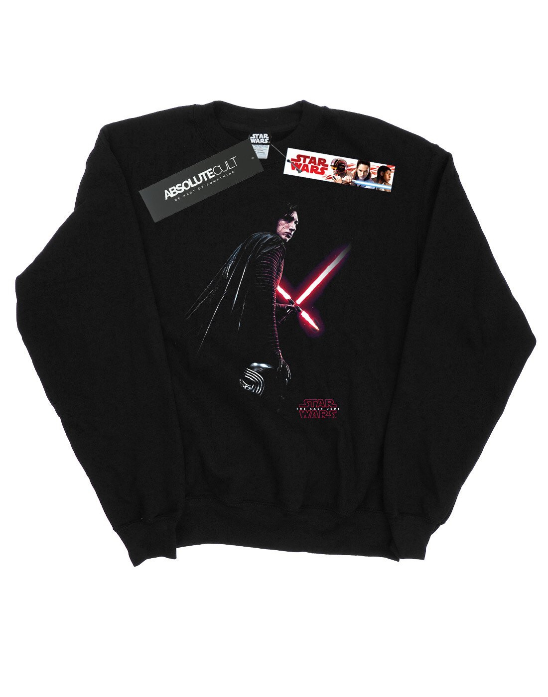 Star Wars The Last Jedi Kylo Ren Shadow Graphic Hoodie for Men - X-Large Black Sweatshirt | Cosplay, Movie Night & Fan Gift