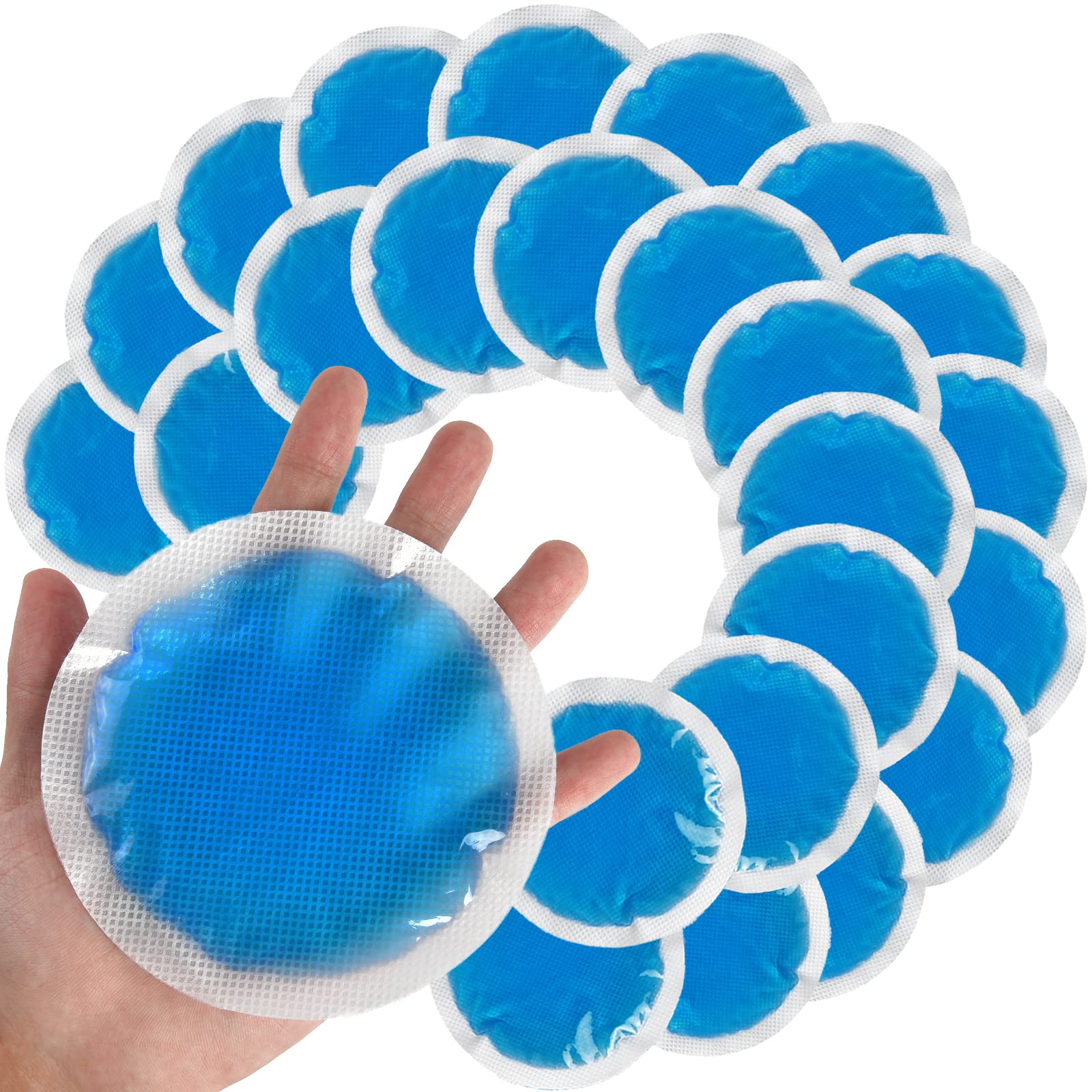 Reusable Ice Packs for Injuries - 24 Pack Soft Small Gel Ice Packs for Kids & Adults | Cold Compress for Pain Relief, Swelling, Wisdom Teeth, Face, Breast & Allergies | Perfect for First Aid, Sports Injuries, Post-Surgery Recovery & Daily Pain Management