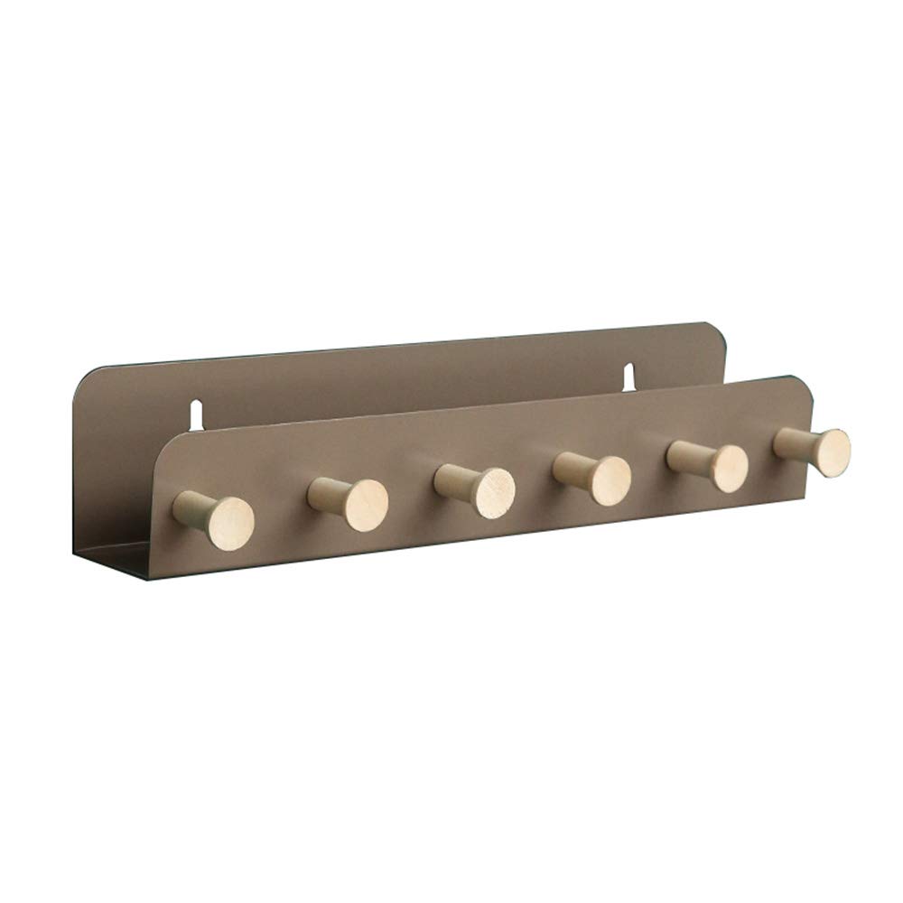 Sturdy No-Drill Wall Hook Rack - Strong Adhesive Door Hanger for Coats, Hats & Bags (Red/Yellow/Blue/Earth Tone, 21.85-335cm) - Perfect for Small Spaces, Apartments & Dorm Room Organization