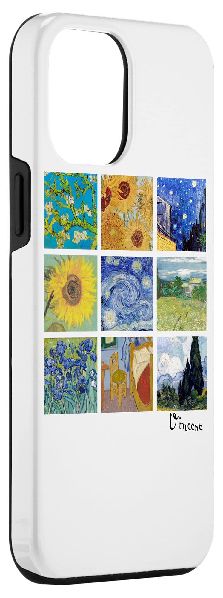 iPhone 12 Pro Max Case with Van Gogh Paintings - Sunflowers & Starry Night Design | Protective Phone Cover for Art Lovers | Perfect Gift for Artists & iPhone Users