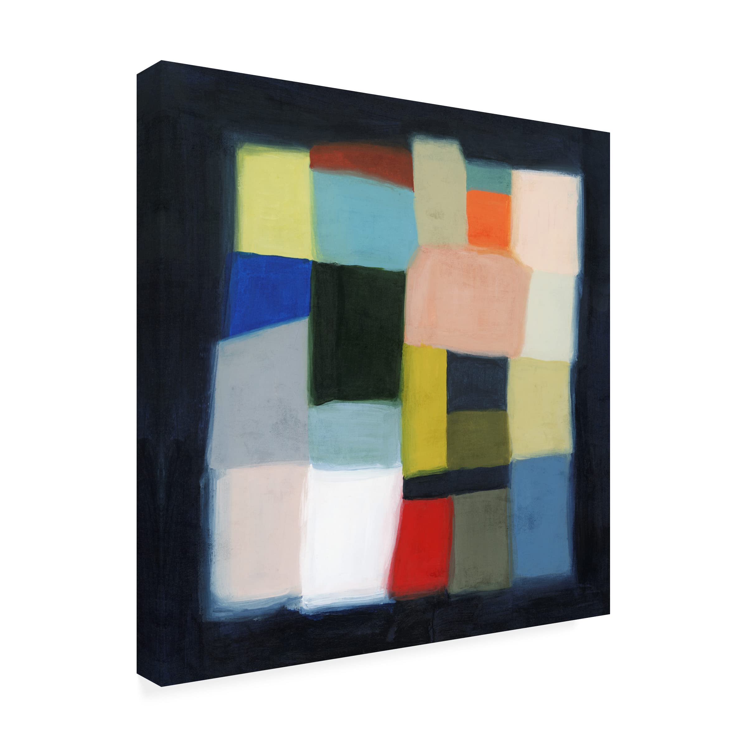 Grace Popp Chromatic Cube II Abstract Canvas Wall Art - Modern Home Decor for Living Room, Bedroom & Office