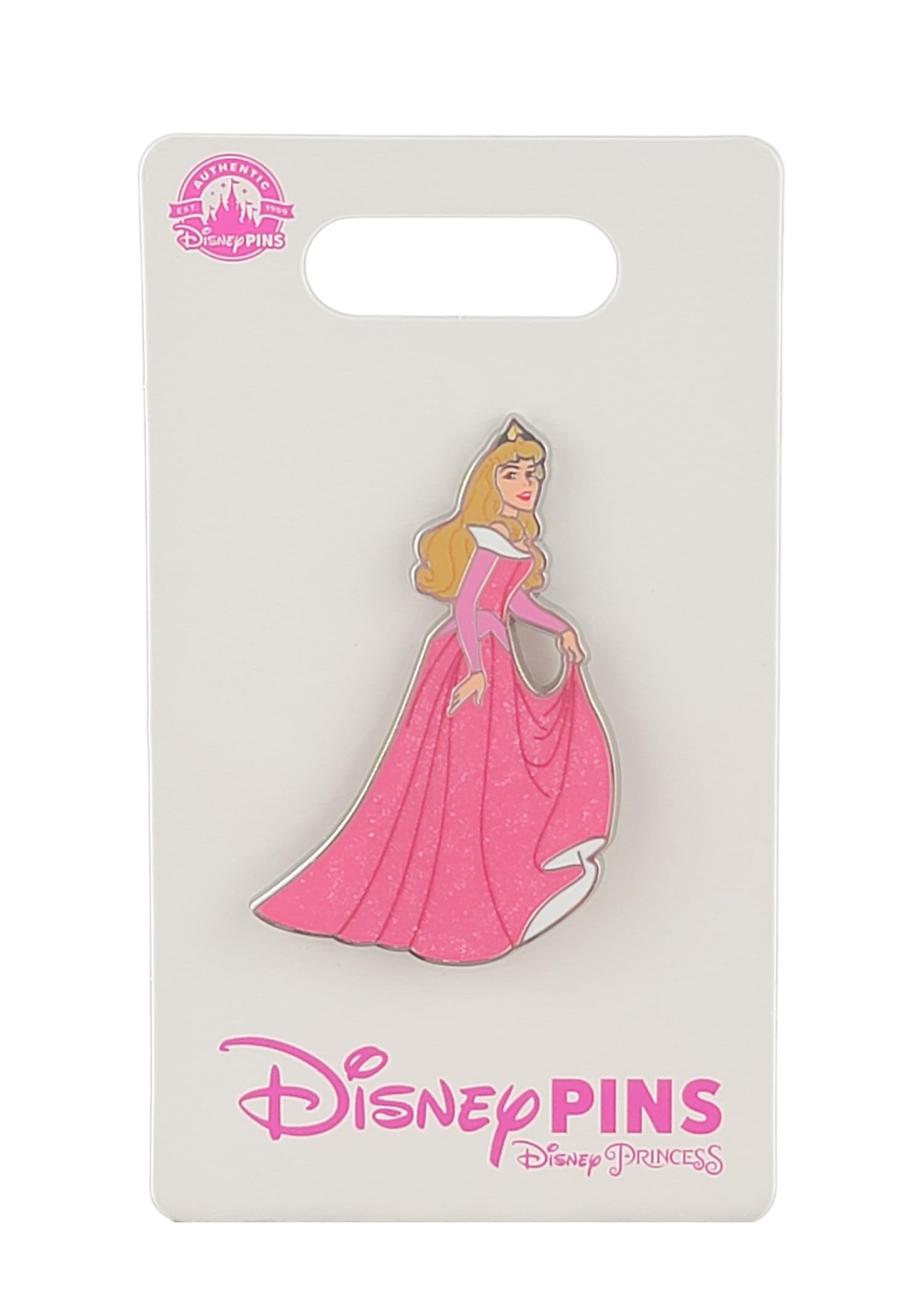Disney Princess Aurora Sleeping Beauty Glittery Pin - Collectible Enamel Pin for Disney Fans, Gifts, and Pin Trading - Perfect for Backpacks, Jackets, and Disney Merchandise Collections