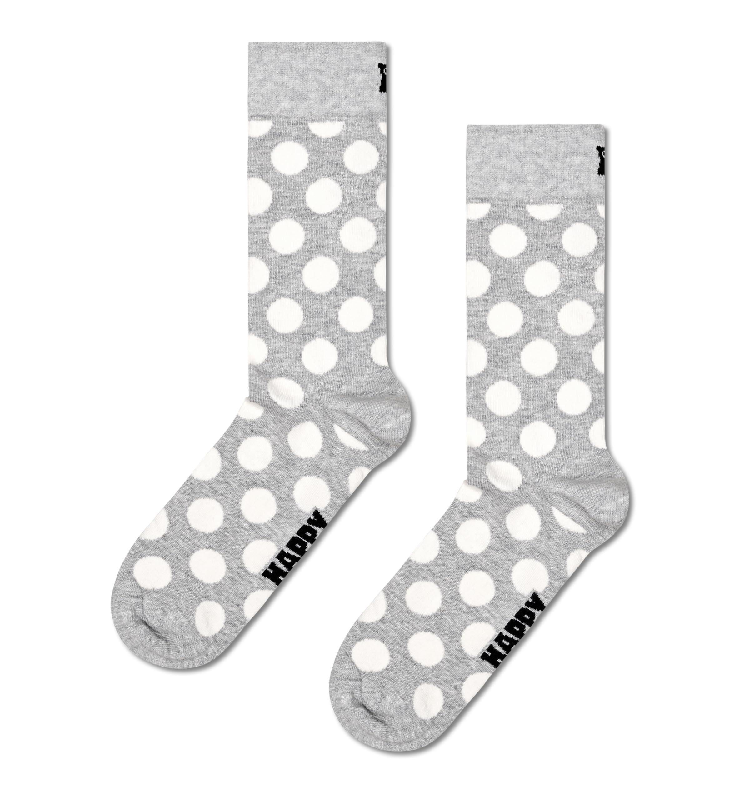Happy Socks Black & White Striped Crew Socks for Men & Women - Soft Cotton Low Cut Ankle Socks with Gift Box - Eco-Friendly Sustainable Casual & Dress Socks for Everyday Wear, Office, Gym & Gifts