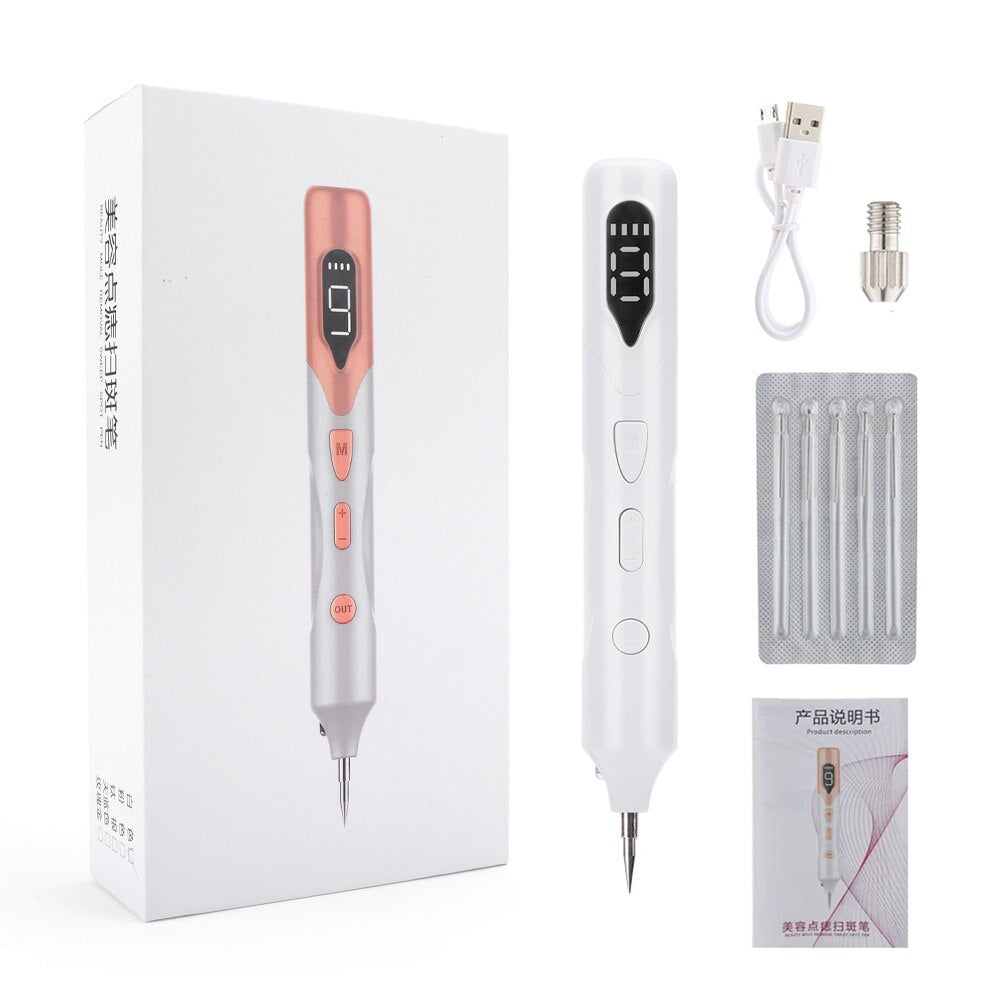 Mole Tattoo Freckle Plasma Pen - Permanent Skin Tag & Mole Removal Device - Perfect for DIY Beauty Treatments at Home