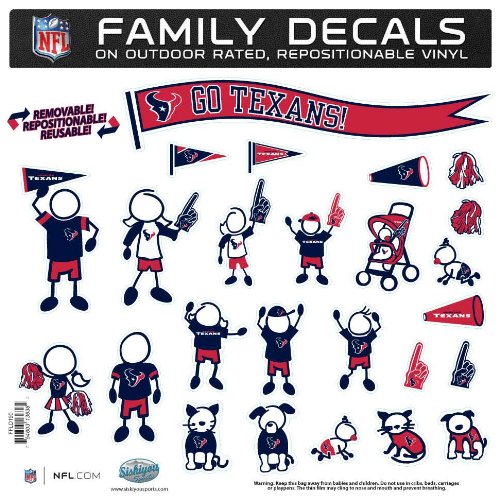 NFL Team Fan Decal Set - Large Vinyl Stickers for Cars, Windows, Laptops - Perfect for Game Day, Tailgating & Home Decor