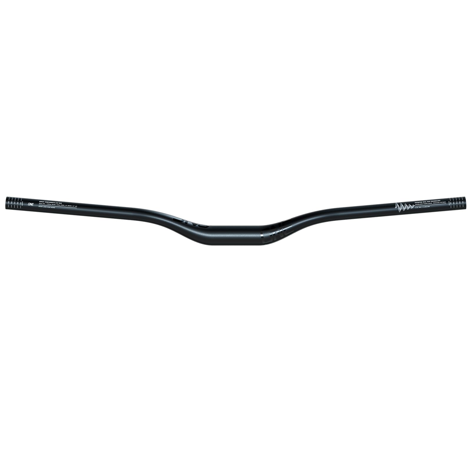 OneUp Components 35mm Aluminum Handlebar - 35mm Rise, 35mm Clamp Diameter for MTB & Enduro Bikes | Durable & Lightweight Upgrade for Mountain Biking & Trail Riding