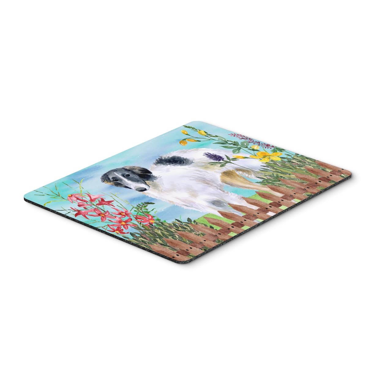 Borzoi Spring Mouse Pad - Large Washable Desk Mat for Home Office, Gaming & Computer Work | Non-Slip Hot Pad & Trivet for Kitchen | Caroline's Treasures CK1234MP