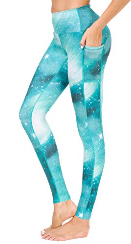Light Green Starry Sky Printed
