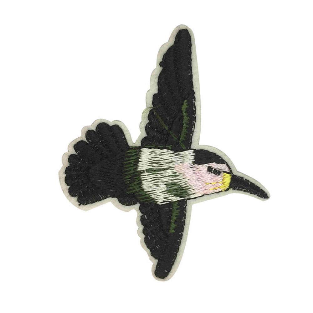 Nike Iron On Logo Patches 7Pcs - Bird & Swallow Embroidered Applique for Clothing DIY, Fabric Badges for Jackets, Jeans & Bags (67cm) - Perfect for Customizing Denim, T-Shirts & Accessories