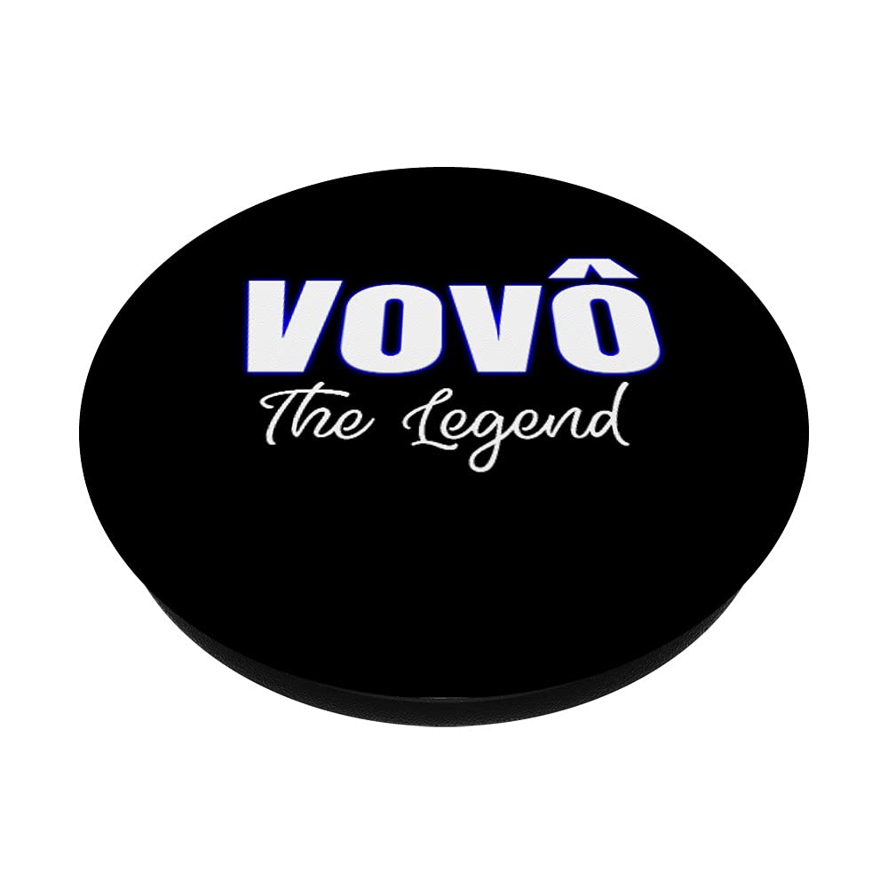Vovô The Legend | Brazilian Grandpa PopSockets Swappable PopGrip - Funny Phone Grip & Stand for Cell Phones | Perfect Gift for Dad, Grandfather & Brazilian Culture Lovers