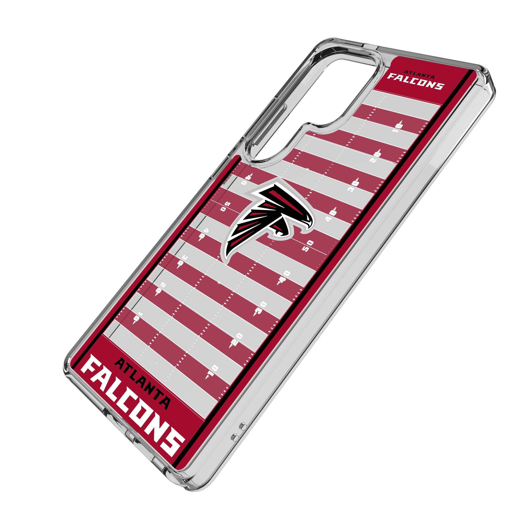 Atlanta Falcons NFL Team Field Clear Shockproof Phone Case for Samsung Galaxy S21 S22 Ultra - Perfect for Game Day & Everyday Protection
