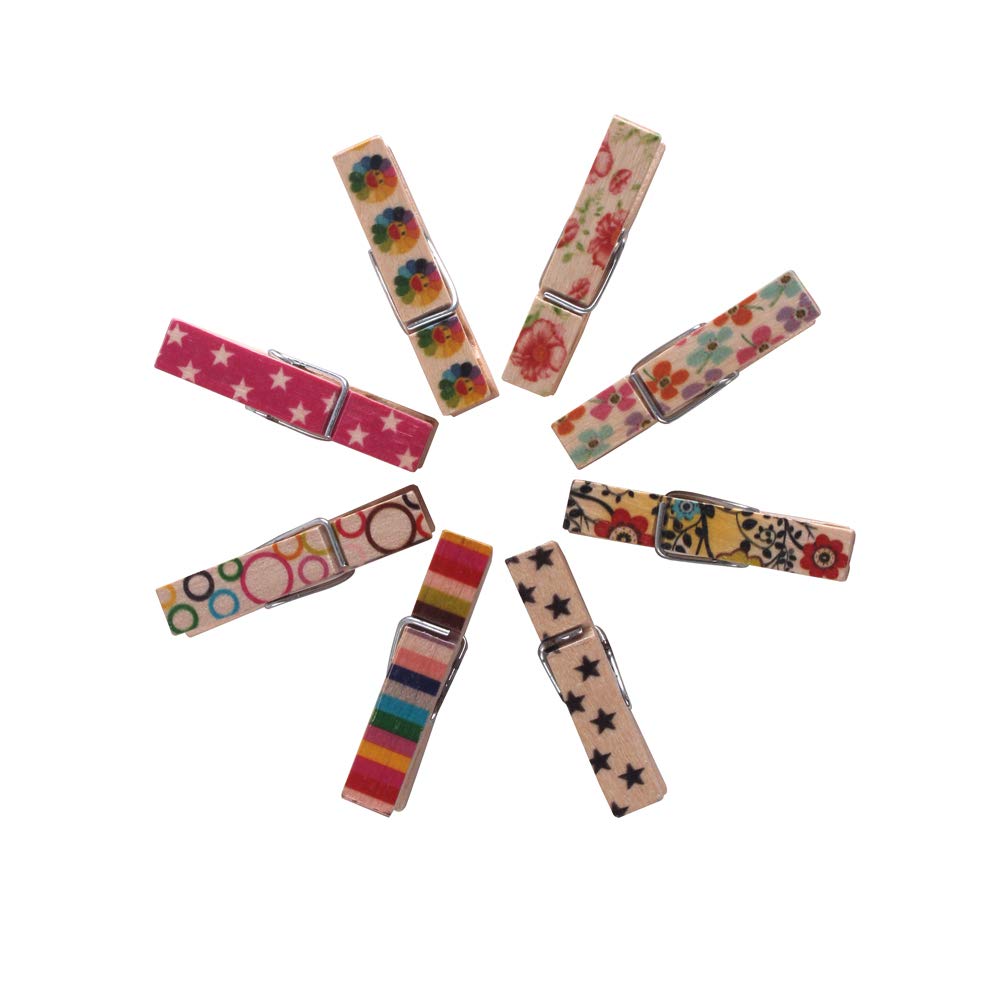 100 Pack Mini Wooden Clothespins for Photos, Paper, Crafts - Perfect for Scrapbooking, DIY Projects & Home Decor