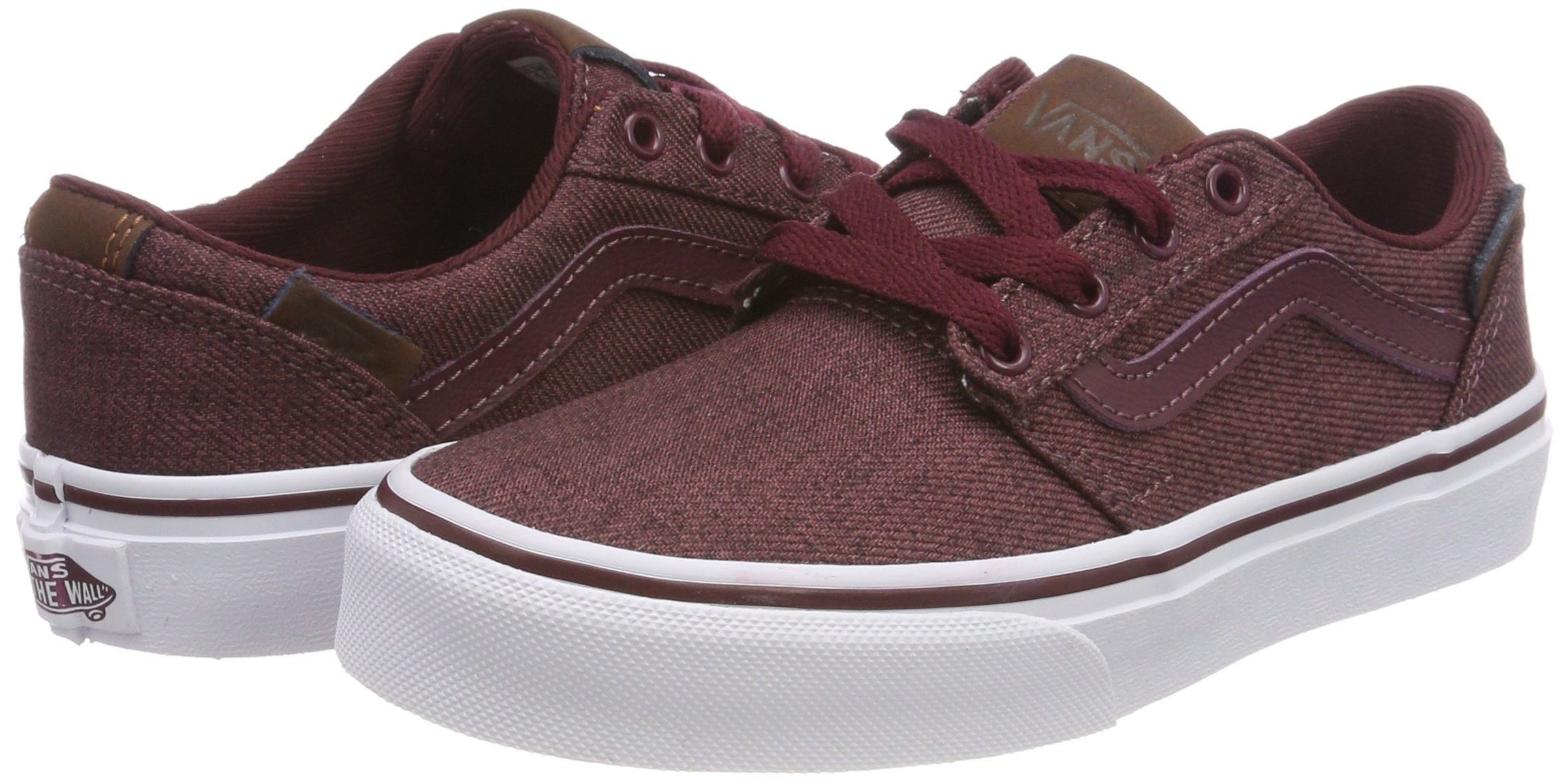Vans Boys' Chapman Stripe Skate Shoes - Lightweight Sneakers for Kids | Casual Wear, School & Skateboarding