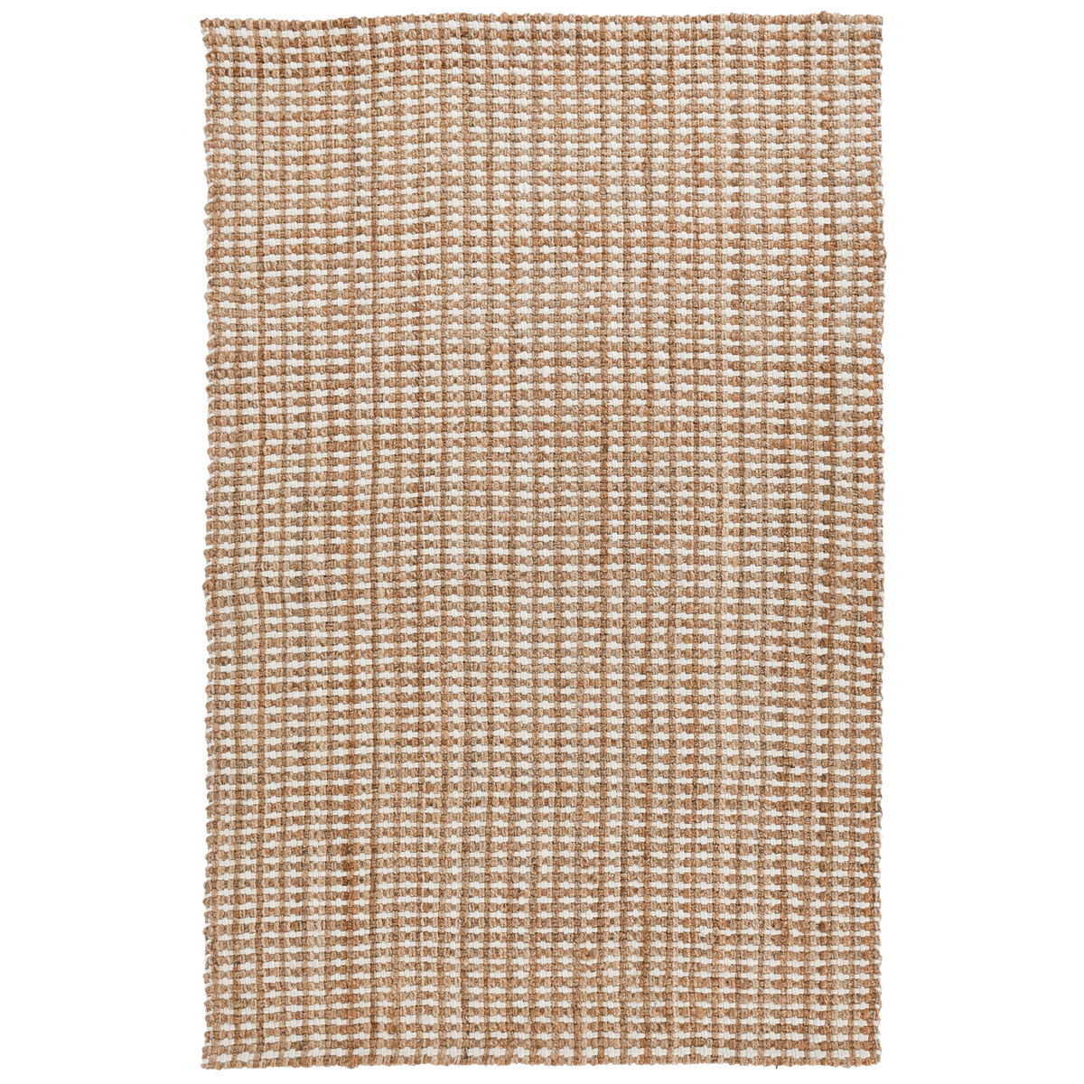 1' x 1' Evora Rug - Handwoven Natural/Ivory Cotton Area Rug for Living Room, Bedroom & Nursery - Soft Boho Chic Home Decor