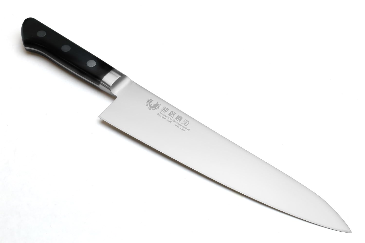 Yoshihiro INOX AUS10 Stain-Resistant Steel Ice Hardened Gyuto Chef Knife 8.25