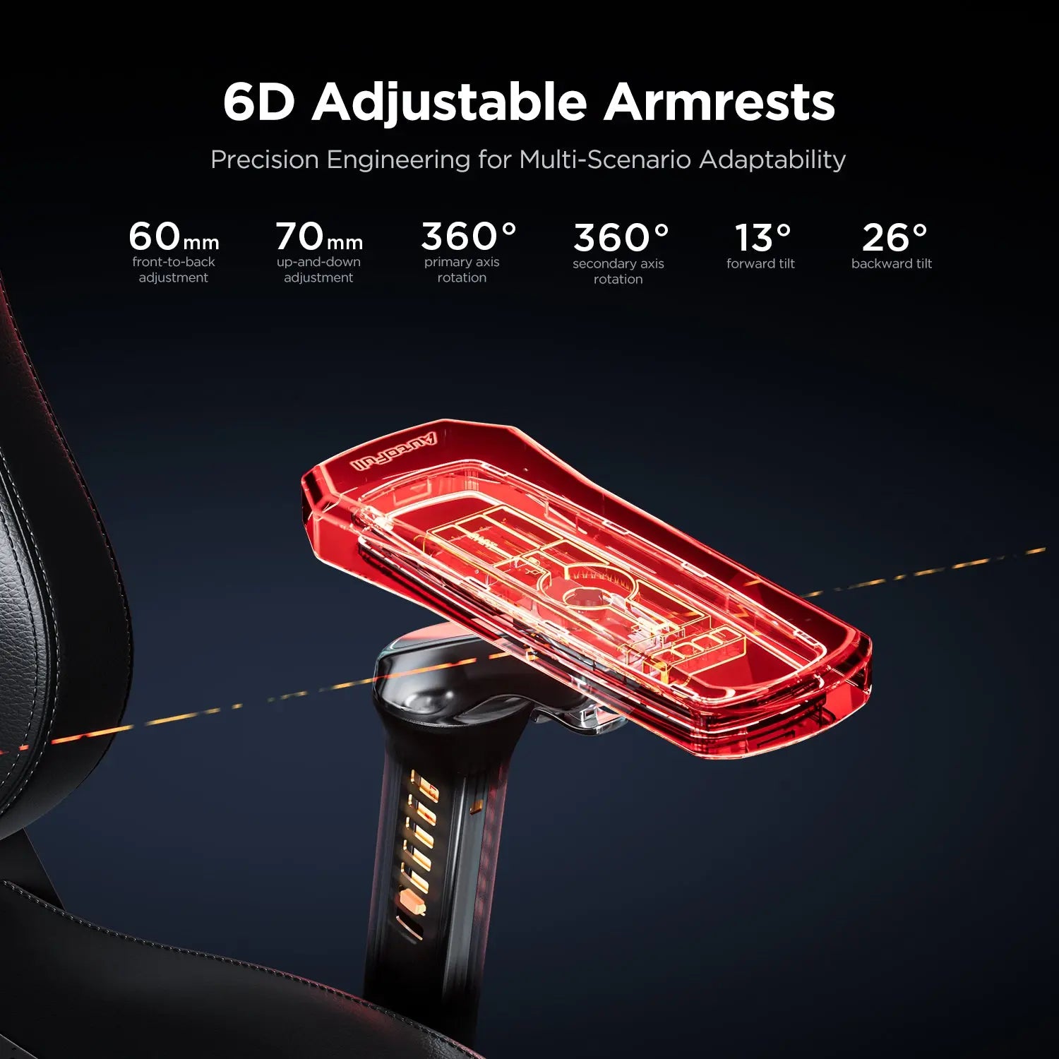 AutoFull M6 Pro Ergonomic Gaming Chair with Lumbar Support - High Back Racing Style for PC, Office, and Esports - Adjustable Height & Reclining for Ultimate Comfort