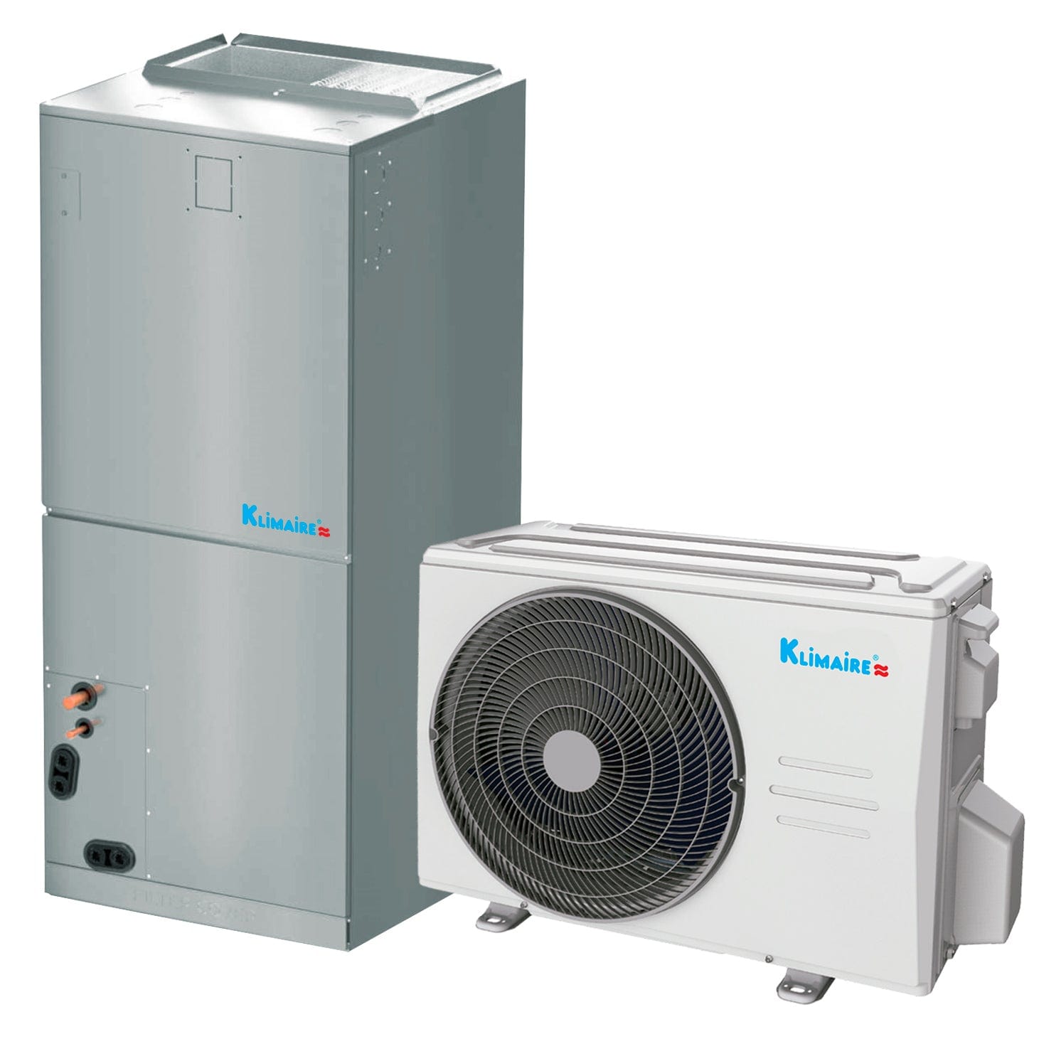 2.5 Ton Klimaire 16.2 SEER2 Central Ducted Split Hyper Heat Pump AC System - Energy Efficient Heating & Cooling for Homes - Perfect for Year-Round Comfort in All Climates