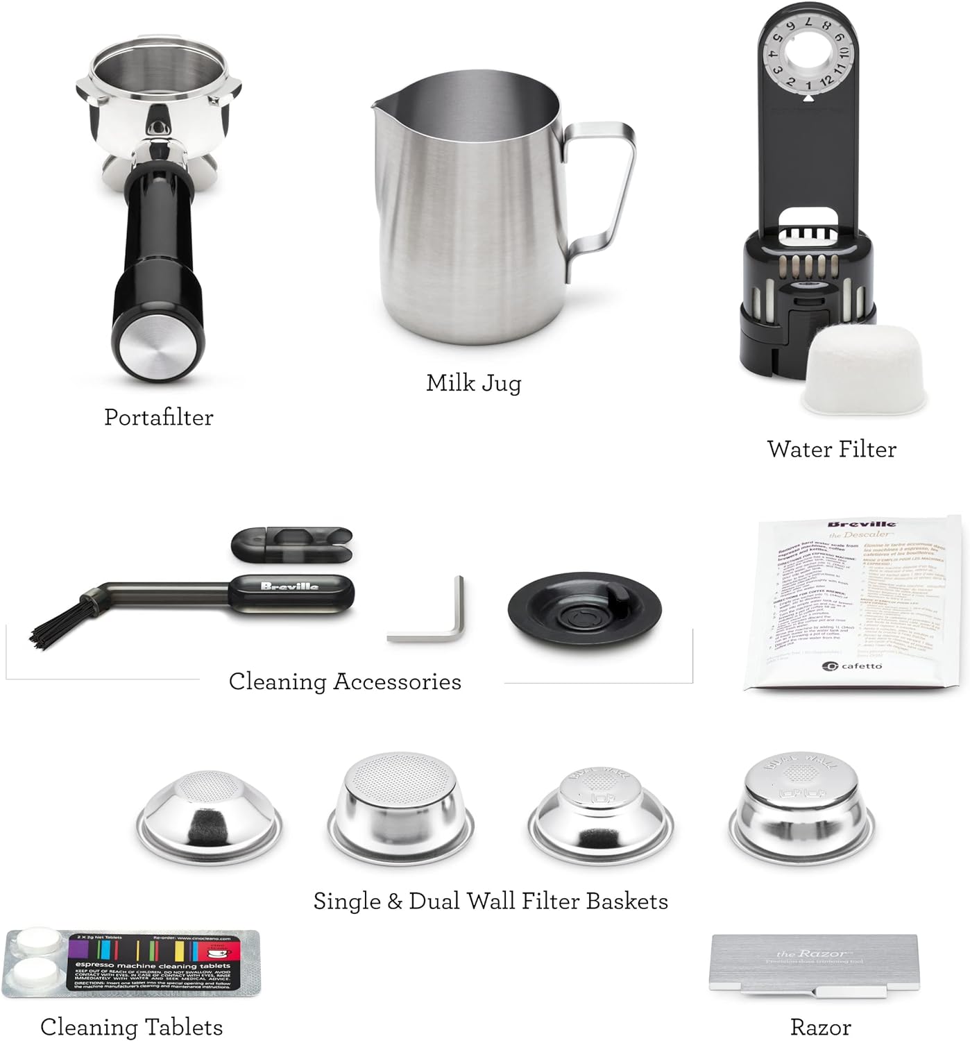 Breville Barista Express Impress Espresso Machine with Built-in Grinder - Brushed Stainless Steel - Perfect for Home Baristas & Coffee Lovers