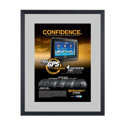 Premium Euro Style Slide-In Picture Frame for 18x24 Posters with 3