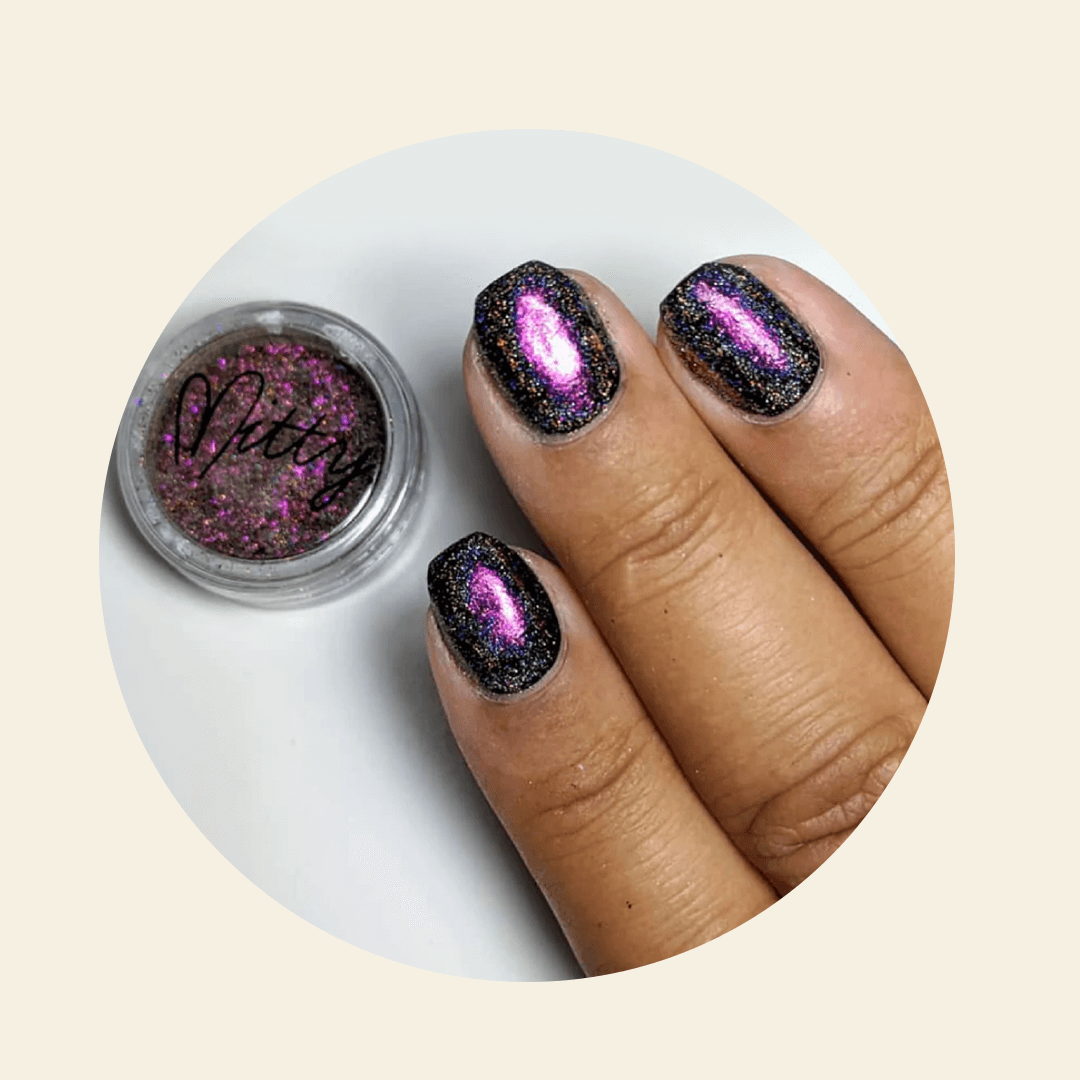 Mitty Super Holo Latin Rosa - High-Quality Holographic Nail Polish for Stunning Manicures | Perfect for Parties, Weddings, and Special Occasions