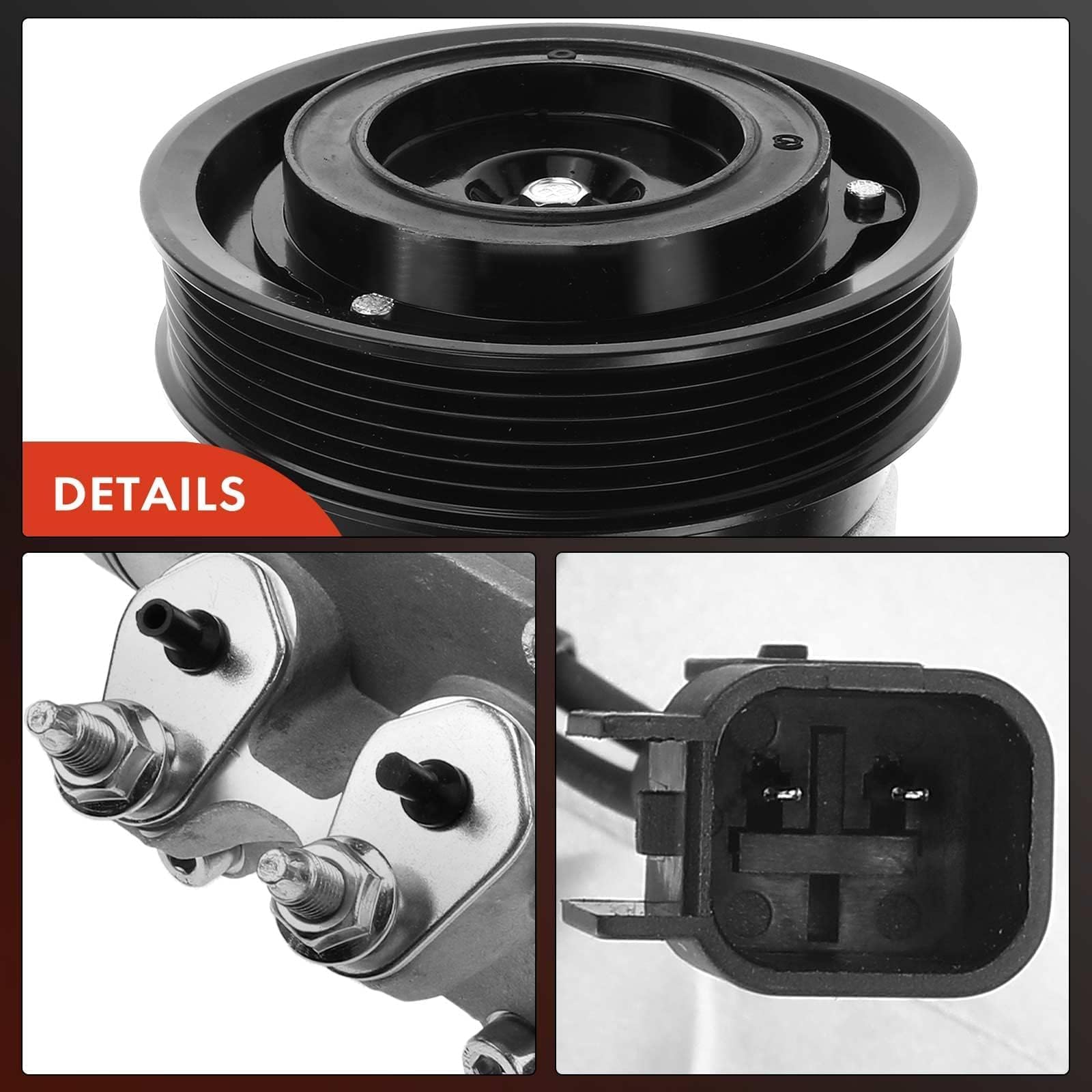 Premium Air Conditioner A/C Compressor with Clutch for Ford Fiesta 1.6L 2011-2013 - Perfect for Summer Cooling & Auto AC Repair