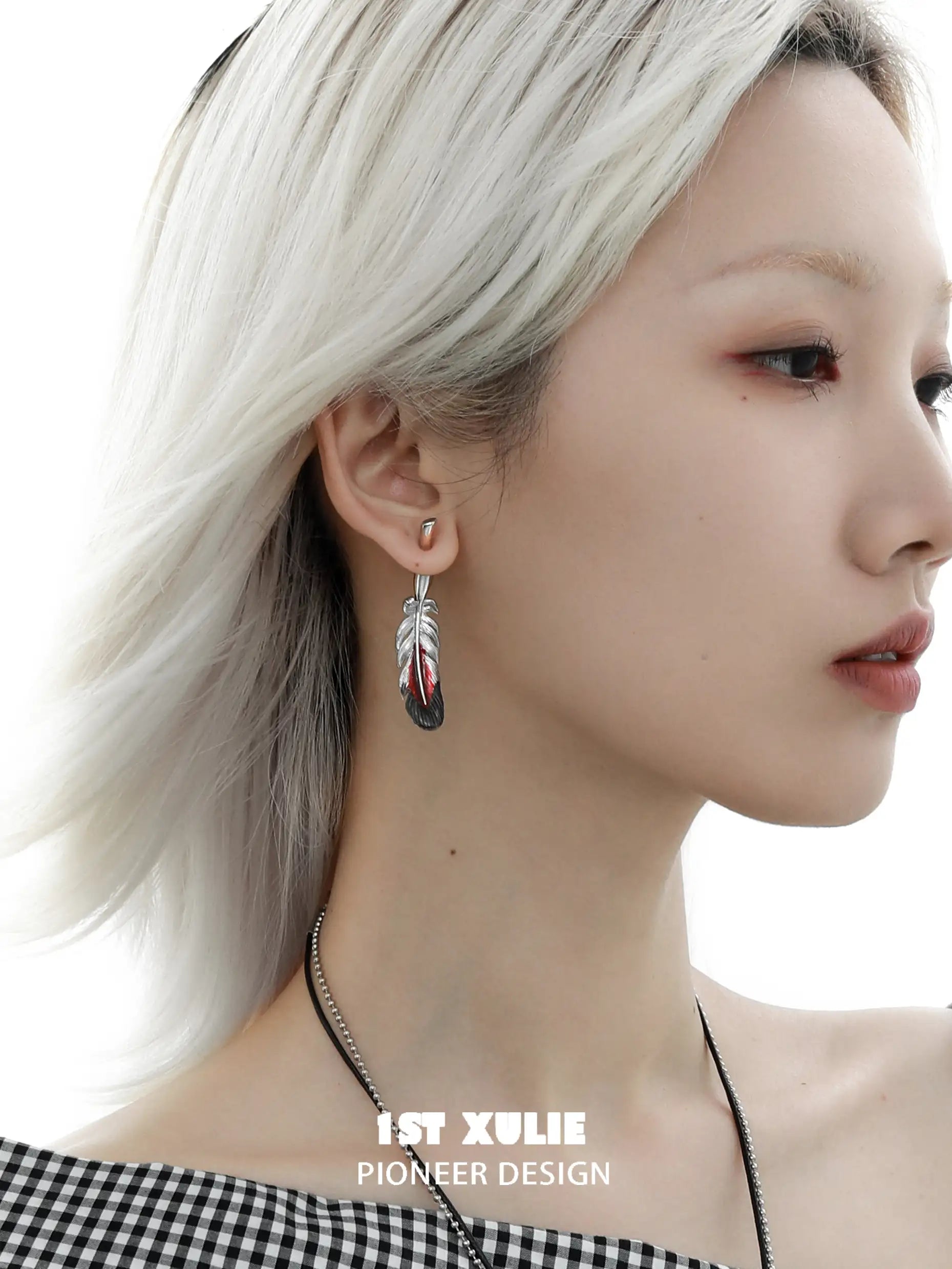 Soaring Cranes S925 Sterling Silver 18K Gold Plated Feather Earrings for Women - Elegant Dangle Drop Jewelry for Parties, Weddings & Special Occasions