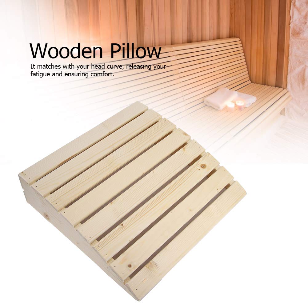 ZLXHDL Ergonomic Wooden Sauna Backrest Cushion - Premium Sauna Accessory for Neck Pain, Shoulder Relief & Spinal Support | Perfect for Home Sauna Relaxation & Wellness Therapy