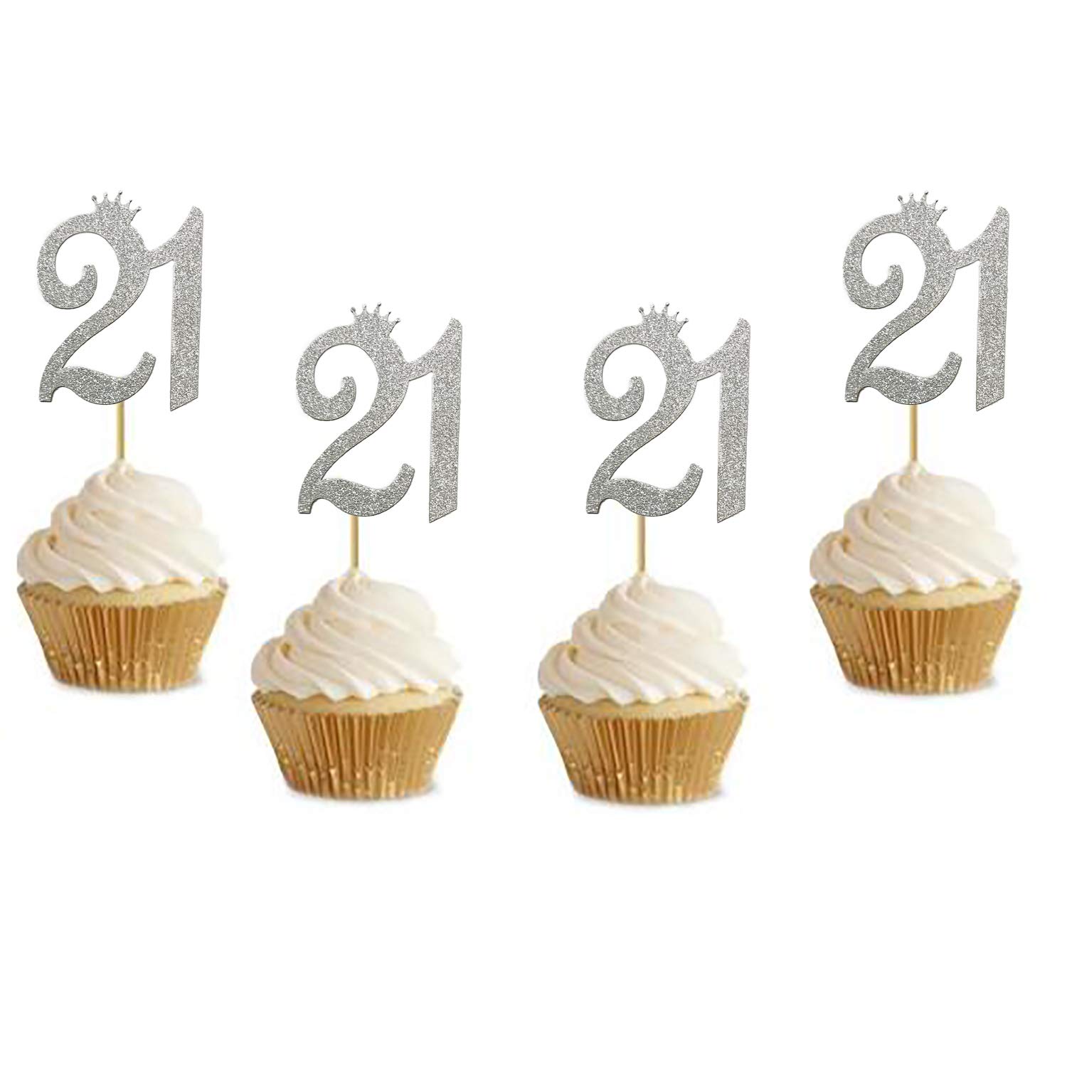 24 Pack Glitter Silver 