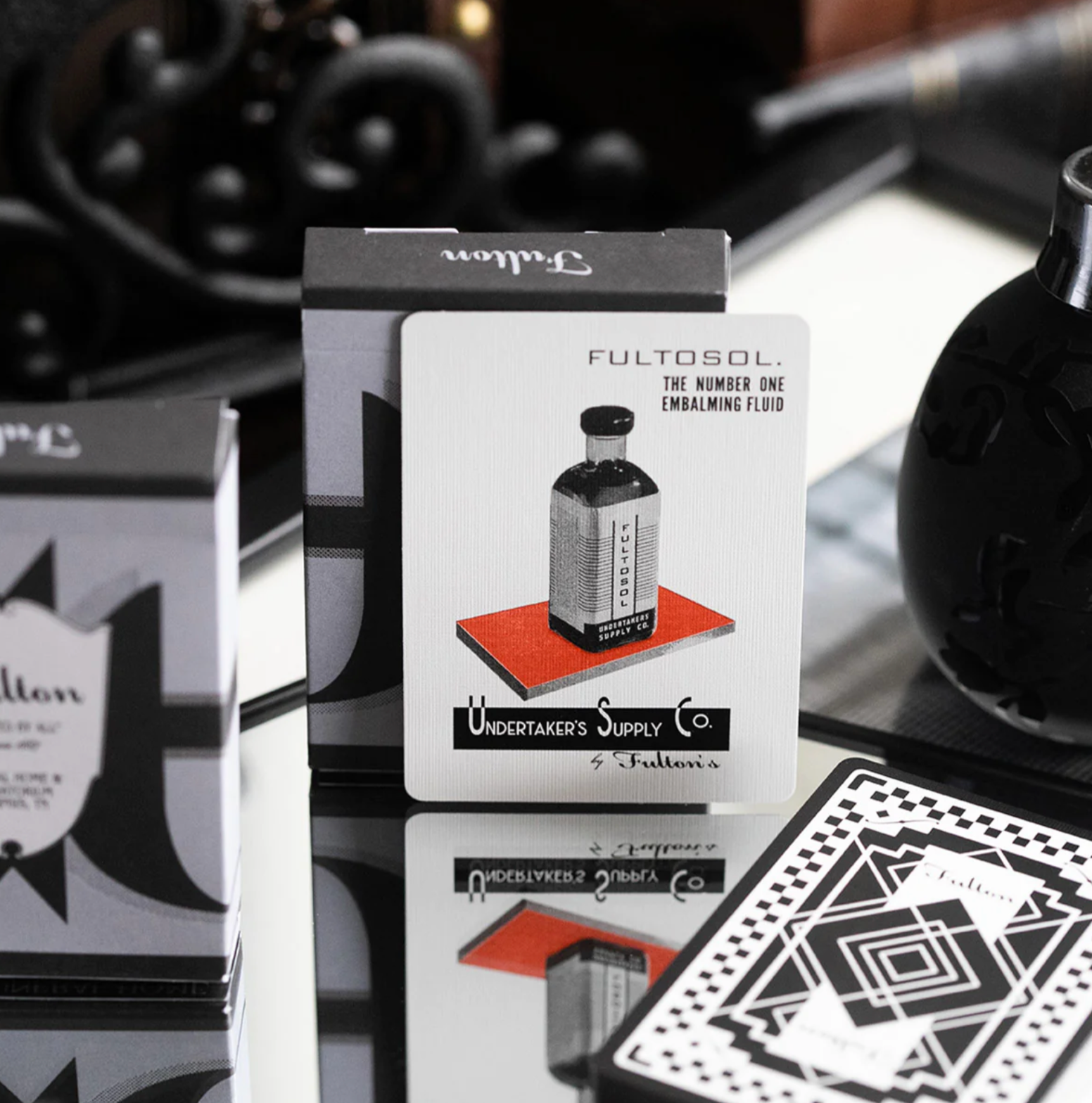 Fulton's Funeral Playing Cards - Unique Gothic Themed Deck for Magic Tricks, Poker Games & Halloween Parties - Perfect for Collectors, Card Enthusiasts & Spooky Events