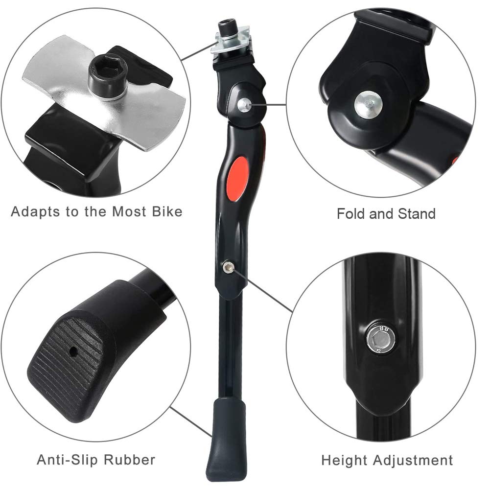 Adjustable Aluminum Alloy Bicycle Kickstand for 16