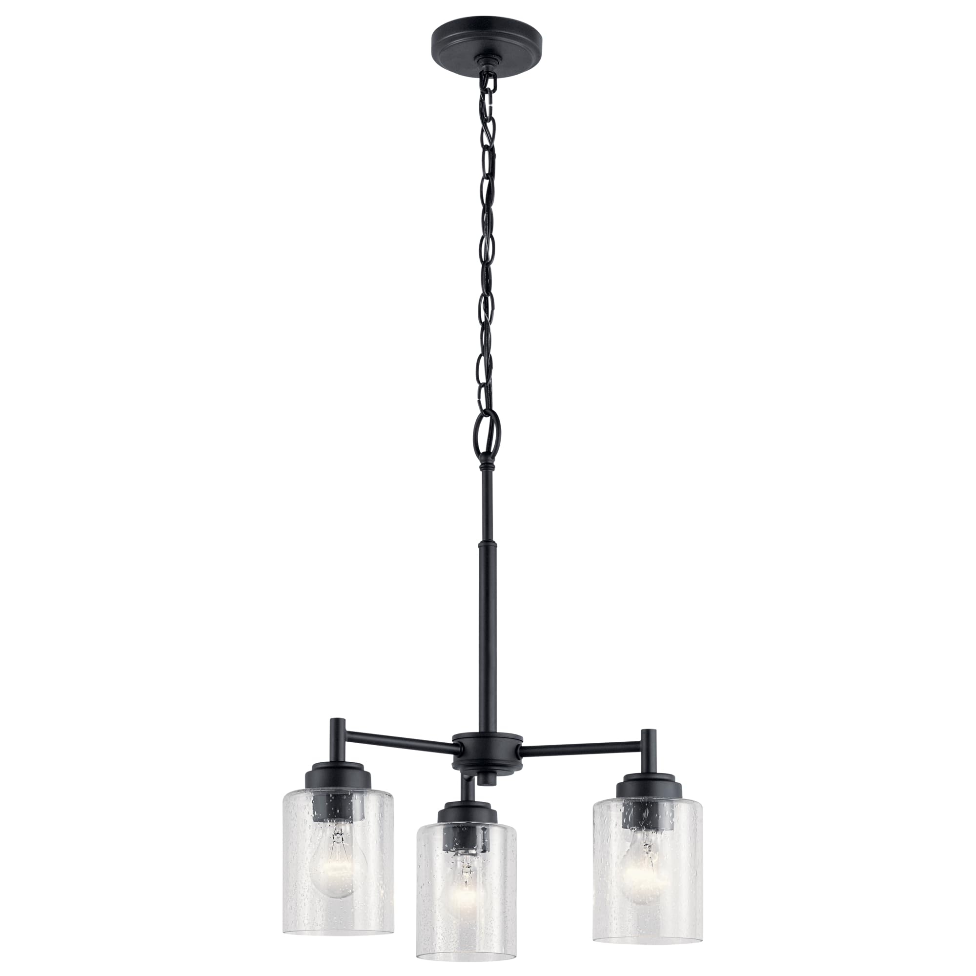 Kichler Winslow 3-Light Black Chandelier - 18